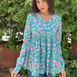 Royal Marque Floral Print Cotton Top-picture-46