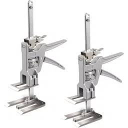 FLAMINGO ENTERPRISE Height Adjustable Hand Lifting Jack Tool Cast Aluminum, Carbon & Stainless Steel Silver 20.32 cm (8 inch) Length, FM-388 (Pack of 2)-32