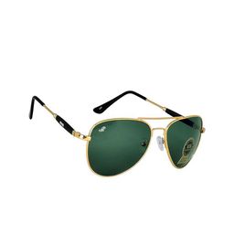 PIRASO Unisex Aviator Sunglasses with UV Protected Lens 3026-GOLD GREEN -B-picture-6