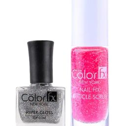 Color Fx Nail Fix Cuticle Scrub & Nail Enamel Combo - Pack of 2-15