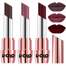 VOLO Set Of 3 Creme Matte Lipstick  3.5 g Each - Shades 635, 636 & 642-17