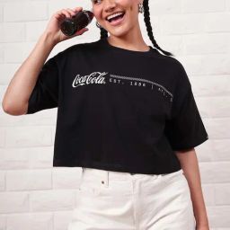 Bewakoof Black Graphic Print Oversized T-Shirt-image-88
