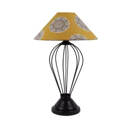 Tucasa TC-67 20 Inch Mandala Print Table Lamp with Metal Base-picture-43
