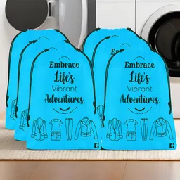 Aura Blue 6 Pieces Reusable Multi-Utility Organisers-0