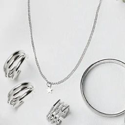 Joker & Witch Tinsel Twilight Necklace Set with Bracelet & Ring-11