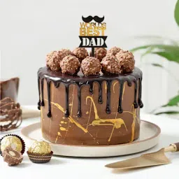 Best Dad Chocolate Ganache Cake-image-22