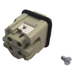 Harting Heavy Duty Connector Inserts / Modules INSERT, PLUG, 3+E WAY, SCREW, 18-14 AWG, 0920 003 2611-16