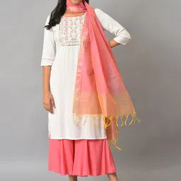 AURELIA Woven Design Dupatta with Zari image 3