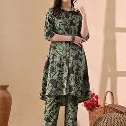 Jaipuri Fashionista Women Printed Pure Cotton Kurta Sets-picture-17