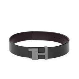 Tommy Hilfiger Men Black Solid Leather Belt-28