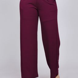 NU CLOTHS Women Relaxed Straight Leg High-Rise Trousers-image-75