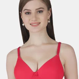 Joomie Solid Half Coverage Lightly Padded T-shirt Bra-30