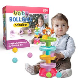 Little Berry 5 Layer Roll Ball and Roll Swirling Tower for Baby and Toddler Development - Activity & Educational Toys for Kids (Multicolour)-21