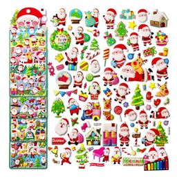 FunBlast Christmas Theme Kawaii Stickers Set  Set of 4 Sheets Multicolor-image-56
