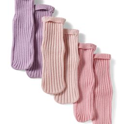 Cute Walk by Babyhug Viscose Ankle Length Woollen Socks Solid Color Pack of 3 - Pink Peach & Purple-picture-37
