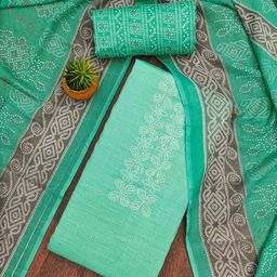 HERE&NOW Embellished Unstitched Dress Material-picture-27