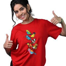 Tedhi Medhi Family Women Graphic Printed Round Neck Cotton T-shirt-image-55