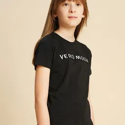 Vero Moda Girls Typography Printed T-shirt-picture-41
