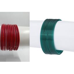 1ST TIME Set Of 22 Red Alloy Bangles-picture-9