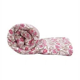 RF RELAXFEEL Pink & White Floral Heavy Winter 210 GSM Double Bed Comforter-image-21