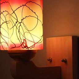Somil Premium Designer Glass Wall / Night Lamp Elegant & Stylish Dcor Accent for Modern Interiors, color- Pink, White, Size- 17.5 X 22.5 X 20.5 CM-image-90