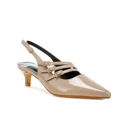 RAG & CO PU Kitten Pumps with Buckles-10