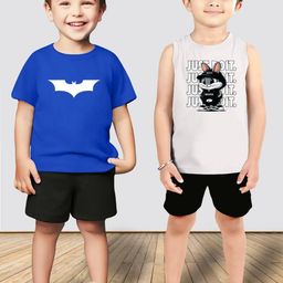 MGRS Boys Pure Cotton Printed T-shirt & Shorts-picture-42