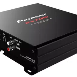Pioneer 2/1 Channel Car Amplifier with 2 Step Bass Boost and Max Wattage (4 ohms), GM-E7002-27