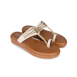 San Marino by Shoe Bank Women Ethnic One Toe Flats-image-98