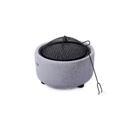Peng Essentials PNGBRB05 Metal 2-in-1 Fire Pit Charcoal Barbeque Grey-picture-14