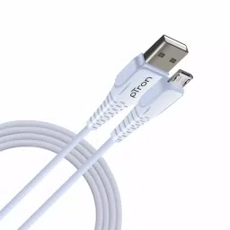 Ptron Solero M241 2.4A 1m USB to Micro Charging Cable (White)-16