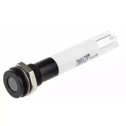 RS PRO White Panel Mount Indicator 220V AC, Mounting Hole Size 8 mm, Termination Type Solder Tab, IP Rating IP67, Model No 7001785-43
