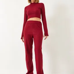 BIANCO LUCCI Crop Top With Trousers Co-Ords-image-19