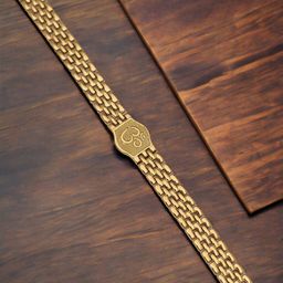 LAKSH Men Stainless Steel Gold-Plated Armlet Bracelet-image-24