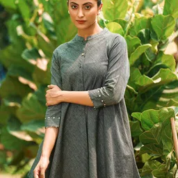 JAYPORE Mandarin Collar Tunic-image-67