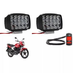 Cartronics 15  LED Fog Light With On/Off Switch  for Yamaha Saluto  (Set of 2 Pcs)-9