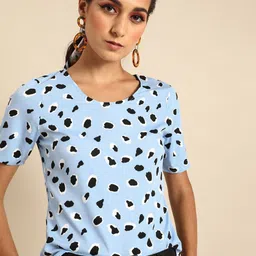 DODO & MOA Polka Dot Print Regular Top-image-80
