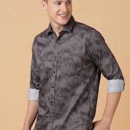TABARD Men Spread Collar Abstract Printed Cotton Casual Shirt-image-57