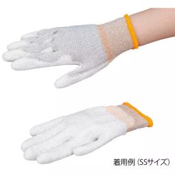 AS ONE ASPURE ESD Cool Glove Palm Coat M Size  PES With Conductive Thread & PU (Pack of 10 Pair)-picture-11