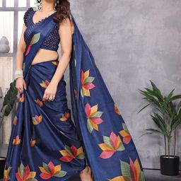 KALINI Women Floral Art Silk Saree-image-91