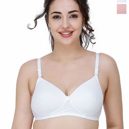 College Girl Pack Of 2 Full Coverage Lightly Padded T-shirt Bra-image-5