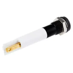 RS PRO White Panel Mount Indicator 220V AC, Mounting Hole Size 8 mm, Termination Type Solder Tab, IP Rating IP67, Model No 7001785 image 2