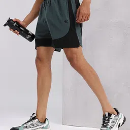 HRX by Hrithik Roshan Men Colourblocked Rapid-Dry Running Shorts-image-70