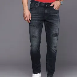 Louis Philippe Jeans Men Smart Skinny Fit Light Fade Stretchable Jeans-image-13