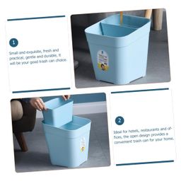 holibanna Compartment Trash Can Garbage Cans Trash Cans Office Trash Bin Waste Bins Household Trash Can Garbage Bins Garbage Bucket Home Trash Holder Room Trash Can Trash Bucket Trash Barrel image 4