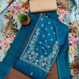 KALINI Embroidered Unstitched Dress Material-image-85