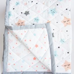 Yellow Doodle Reversible Comfort Quilt - Grey-image-94