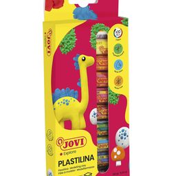 JOVI Plastilina Non Drying Modelling Clay Pack Of 10 Bars Multicolour - 15 gm each-26