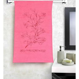 JARS Collections 100% Microfiber Very Soft Floral Print Baby Bath Towel -Pink-image-16