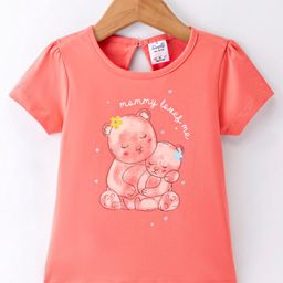 Simply Sinker  Knit Half Sleeves Top with Animal Print - Pink-picture-21